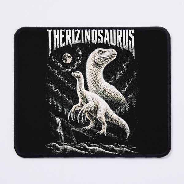 Item preview, Therizinosaurus Moonlight Dinosaur Art | Feathered Therizinosaurus Poster designed and sold by Syrupulse.