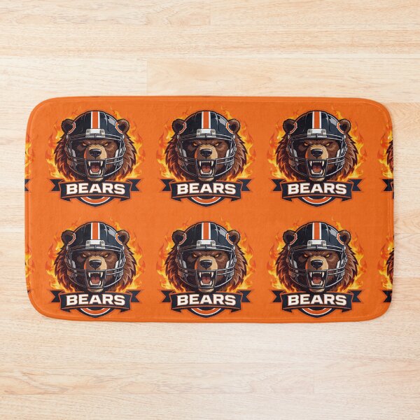 Item preview, Fierce Bear Football Mascot Flames designed and sold by TatyanaArt.