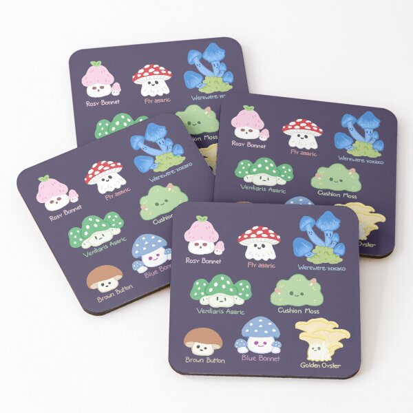 Item preview, Cute mushroom friends bring forest delight designed and sold by Gotta Geta Gato.