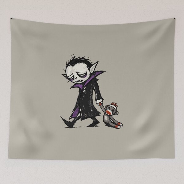 Item preview, Funny Monster Vampire Bedtime Sock Monkey Stuffie designed and sold by TackyTime.