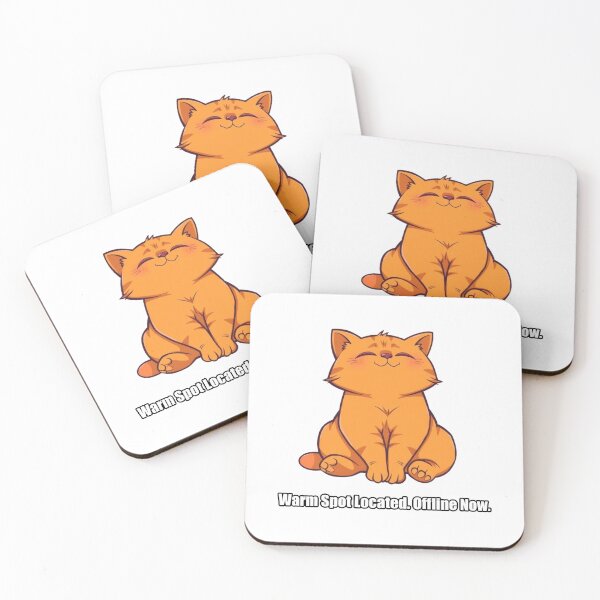 Item preview, Orange Cat - Warm Spot Located Offline Now - Funny Orange Cat Gift designed and sold by pawdrops.
