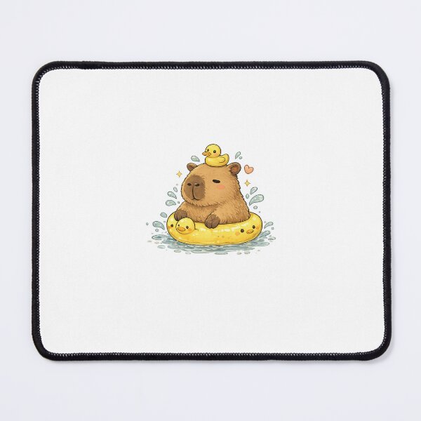 Item preview, Stay Cool Capybara Cute Summer Duck Float Design designed and sold by Rogue Heart Collective™.