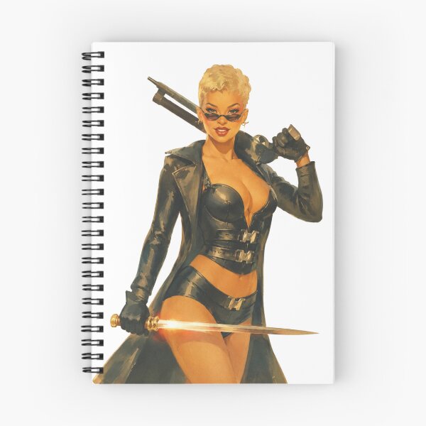 Item preview, Retro Vampire Hunter Pin-Up – Gothic Action Vintage Beauty designed and sold by Cosplayvintage.