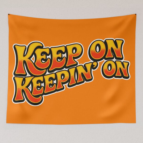 Item preview, Keep On Keepin' On - Retro 70s Vintage Groovy designed and sold by Deviant Logic Design.