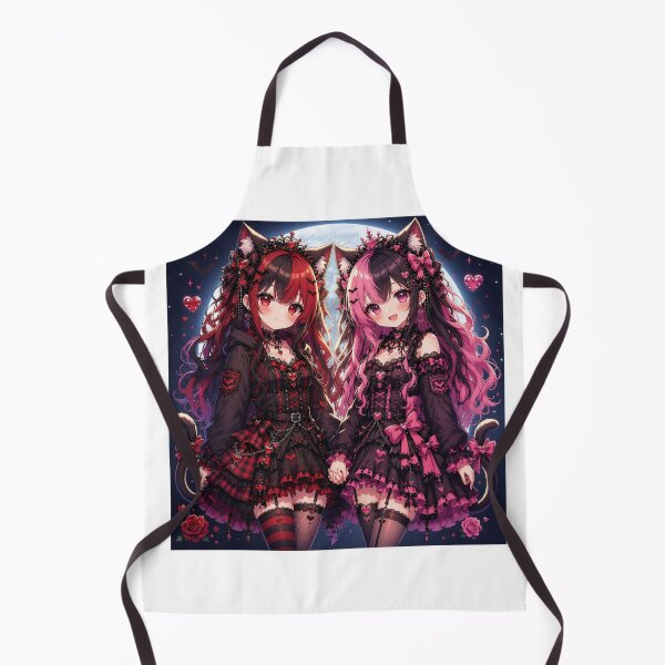 Item preview, Twin Gothic Neko Girls Dark Romance designed and sold by Revyra Design .