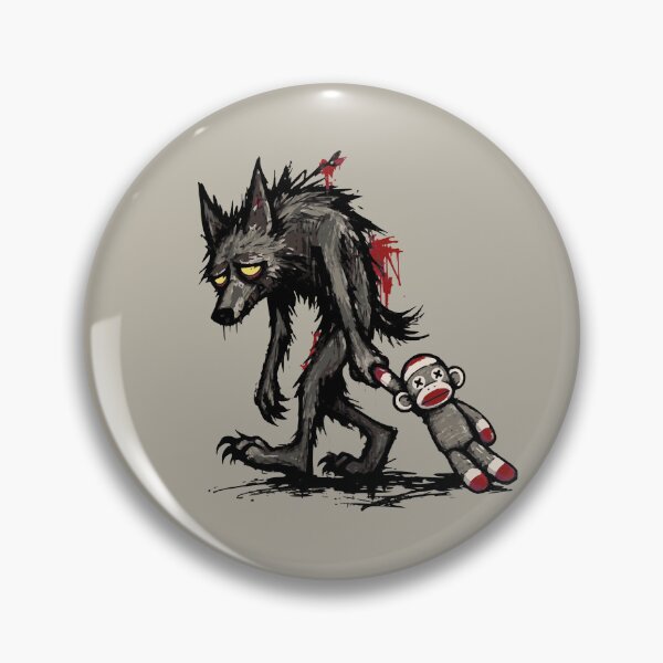 Item preview, Funny Monster Werewolf Bedtime Sock Monkey Stuffie designed and sold by TackyTime.