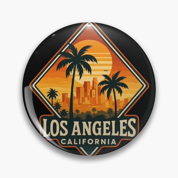 Item preview, Los Angeles California USA Retro designed and sold by TomFrontierArt.