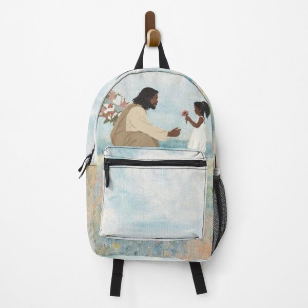 Item preview, Jesus Receiving a Child’s Flower | Heartwarming Christian Pastel Artwork designed and sold by Jesus-istheway.