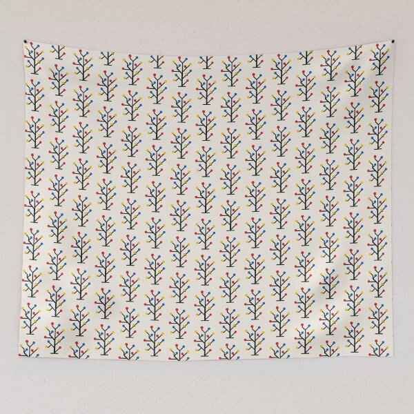 Item preview, Bauhaus Berry Tree, Minimalist Folk Nature Art designed and sold by OpenFieldNotes.