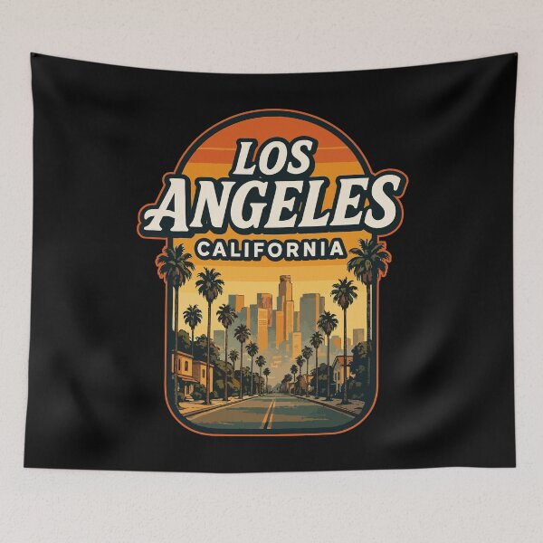 Item preview, Los Angeles California Retro Travel USA designed and sold by TomFrontierArt.
