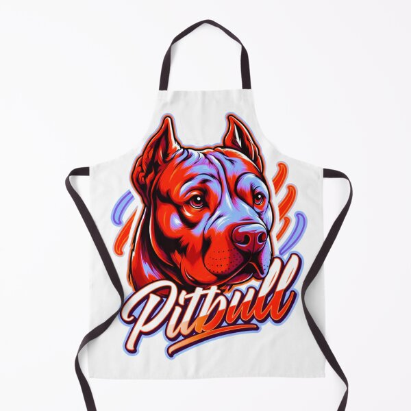 Item preview, Colorful Pitbull Dog Portrait Sticker Procreate Art Design designed and sold by ExploreAura Studio.