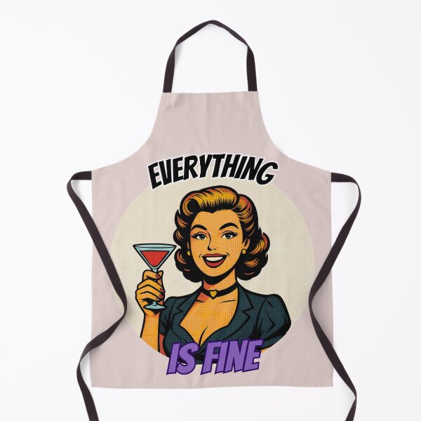 Item preview, Everything Is Fine Retro Pop Art Comic Girl designed and sold by Clauzierra.