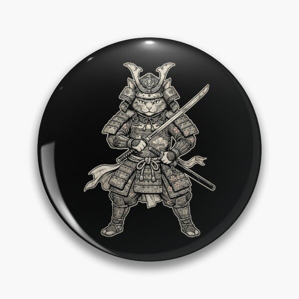 Item preview, Cat Samurai | Japanese Sword Warrior Design Cat Art designed and sold by SOUFIANE1991.