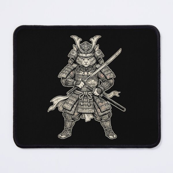 Item preview, Cat Samurai | Japanese Sword Warrior Design Cat Art designed and sold by SOUFIANE1991.