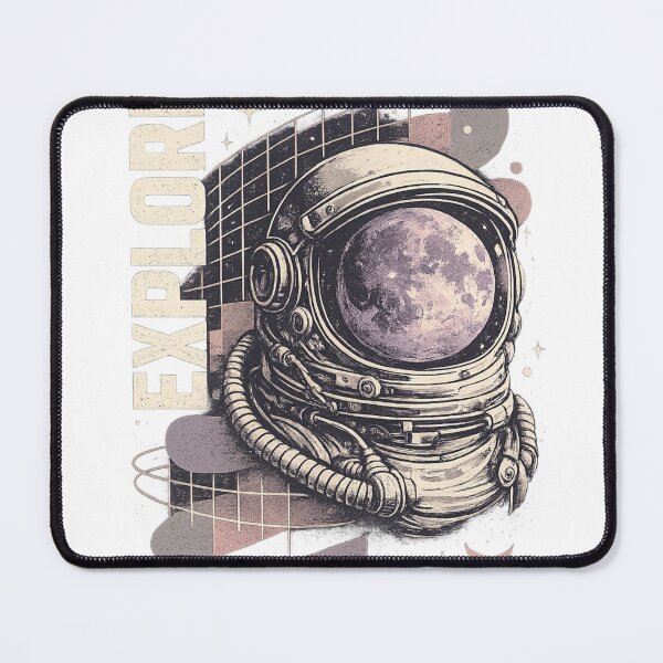 Item preview, Retro Futuristic Space Helmet Y2K Vintage Vector Design designed and sold by Saeed Ahmad.