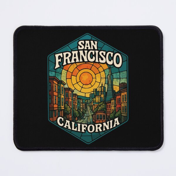 Item preview, San Francisco California Stained Glass Art Travel designed and sold by TomFrontierArt.