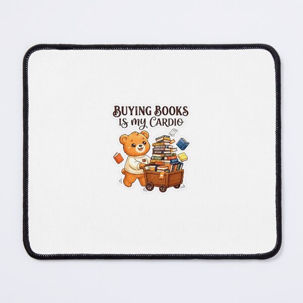 Item preview, Buying Books Is My Cardio Sticker designed and sold by DreamTags Studio.