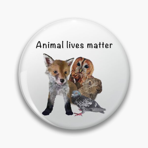 Item preview, Animal lives matter Detailed illustration Donkey Owl Rabbit, Pigeon. All proceeds go to animal charities and rescues designed and sold by AnimalFriends1.