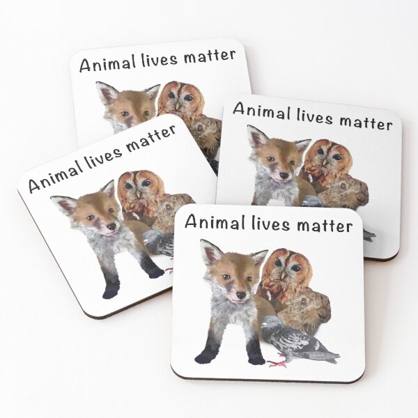 Item preview, Animal lives matter Detailed illustration Donkey Owl Rabbit, Pigeon. All proceeds go to animal charities and rescues designed and sold by AnimalFriends1.