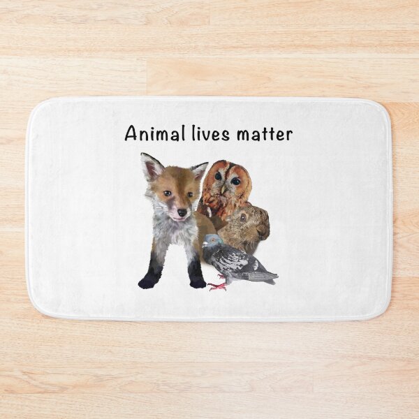 Item preview, Animal lives matter Detailed illustration Donkey Owl Rabbit, Pigeon. All proceeds go to animal charities and rescues designed and sold by AnimalFriends1.
