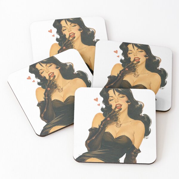 Item preview, Vintage Femme Fatale Pin-Up – Retro Gothic Glamour designed and sold by Cosplayvintage.