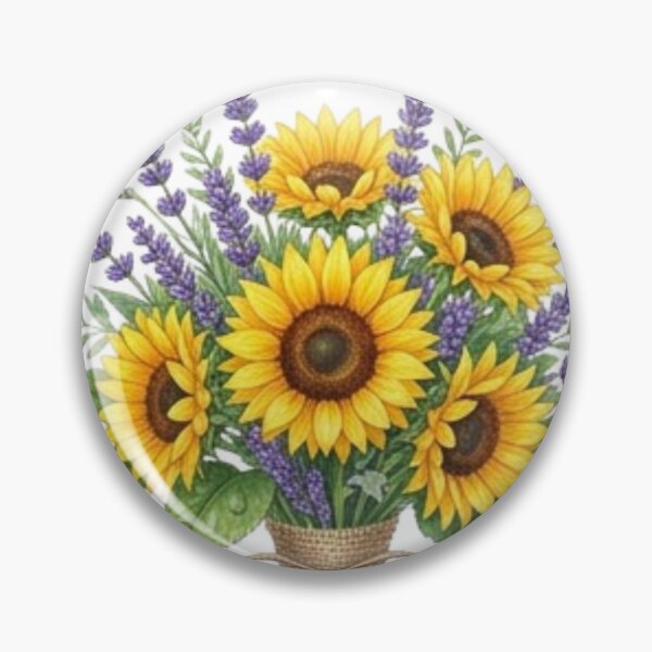 Item preview, Bouquet of sunflowers and lavender designed and sold by Galart58.