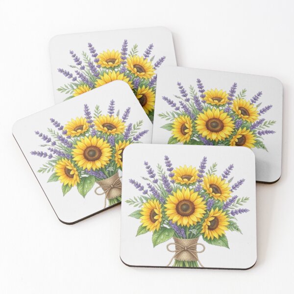 Item preview, Bouquet of sunflowers and lavender designed and sold by Galart58.