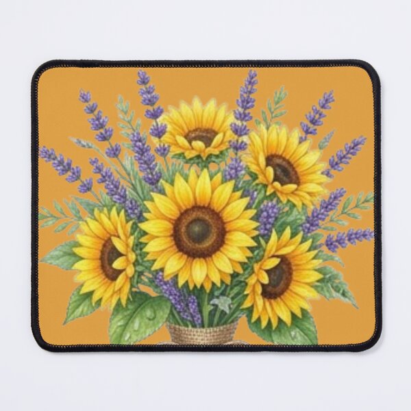 Item preview, Bouquet of sunflowers and lavender designed and sold by Galart58.