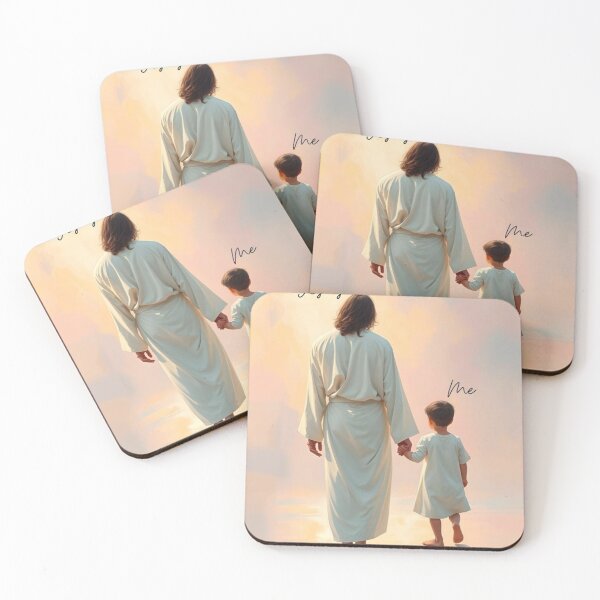 Item preview, Walking with Jesus – Faith, Hope & Divine Guidance Christian Art designed and sold by Jesus-istheway.