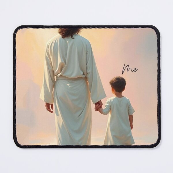 Item preview, Walking with Jesus – Faith, Hope & Divine Guidance Christian Art designed and sold by Jesus-istheway.
