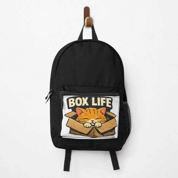 Item preview, Box Life – Cute Sleeping Cat in a Cardboard Box | Funny Cat Lover Design designed and sold by ser-Ile.