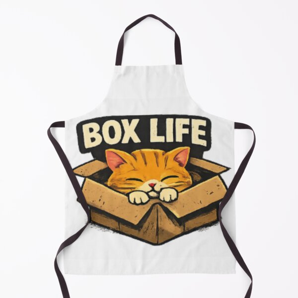 Item preview, Box Life – Cute Sleeping Cat in a Cardboard Box | Funny Cat Lover Design designed and sold by ser-Ile.