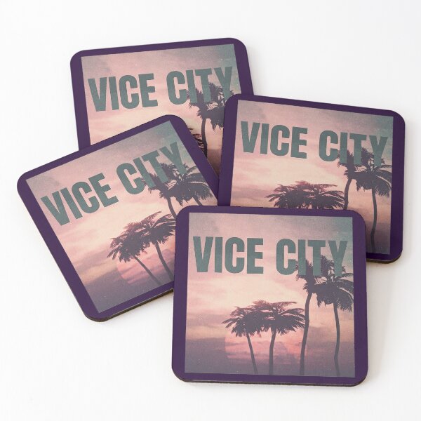 Item preview, GTA 6 Jason Vice City Inspired Sunset Tropical Tee designed and sold by 1001T-Shirt.