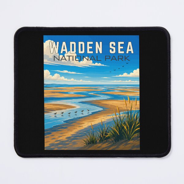 Item preview, Wadden Sea National Park in Denmark, Art Travel Landscape designed and sold by MaateoDesign.