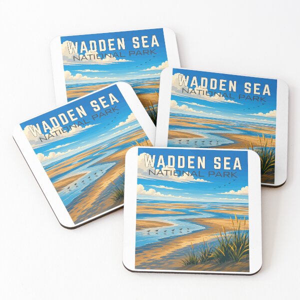 Item preview, Wadden Sea National Park in Denmark, Art Travel Landscape designed and sold by MaateoDesign.
