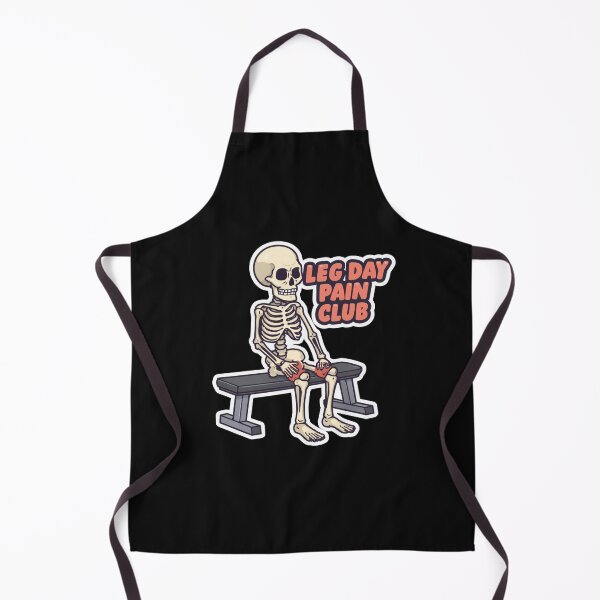 Item preview, Leg Day Pain Club – Funny Kawaii Skeleton Gym Design designed and sold by Sparkofart07.