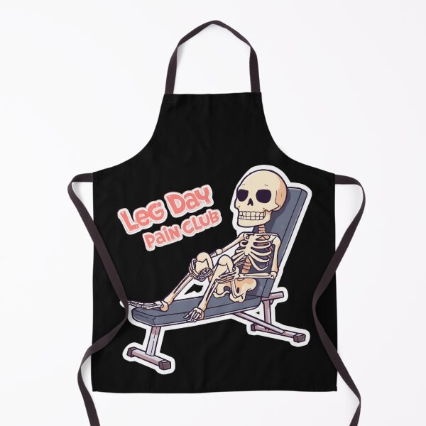 Item preview, Leg Day Pain Club – Funny Kawaii Skeleton Gym Design designed and sold by Sparkofart07.