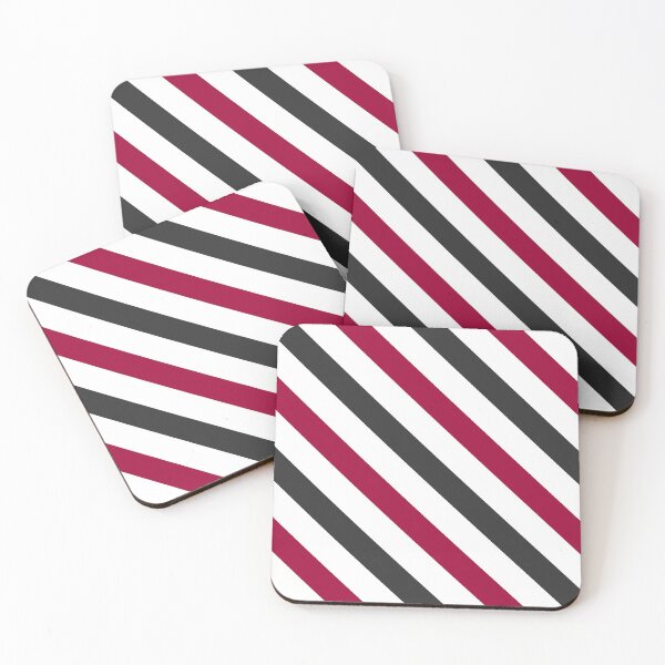 Item preview, Black and Red diagonal striped pattern  designed and sold by Pattern Petals.
