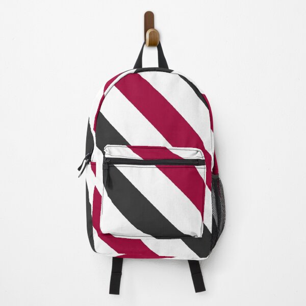 Item preview, Black and Red diagonal striped pattern  designed and sold by Pattern Petals.
