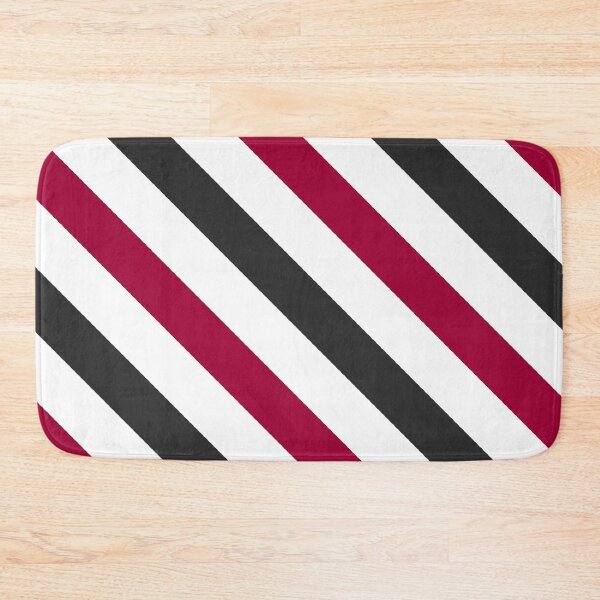 Item preview, Black and Red diagonal striped pattern  designed and sold by Pattern Petals.