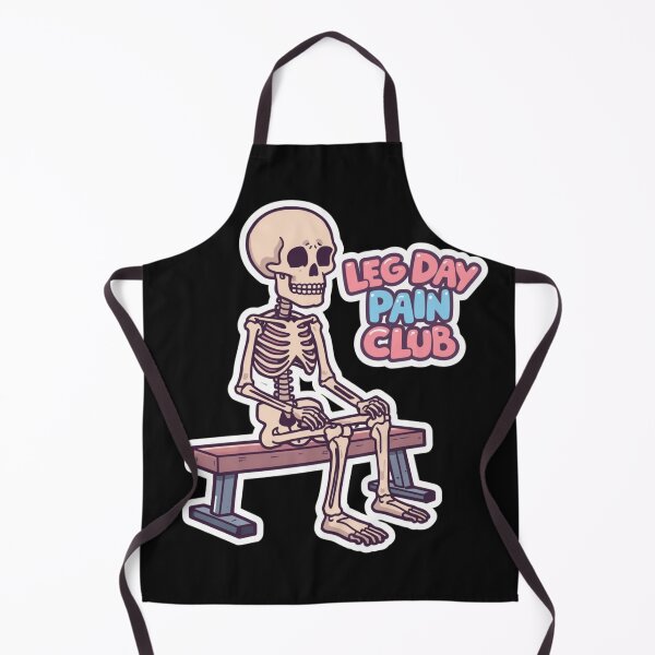 Item preview, Leg Day Pain Club – Funny Kawaii Skeleton Gym Design designed and sold by Sparkofart07.