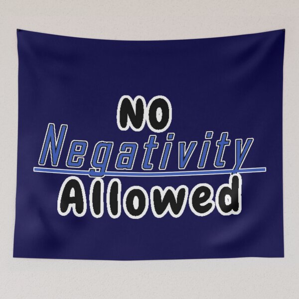 Item preview, Minimalist typography art / No negativity allowed  designed and sold by Nexus Space.