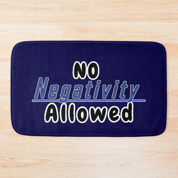 Item preview, Minimalist typography art / No negativity allowed  designed and sold by Nexus Space.