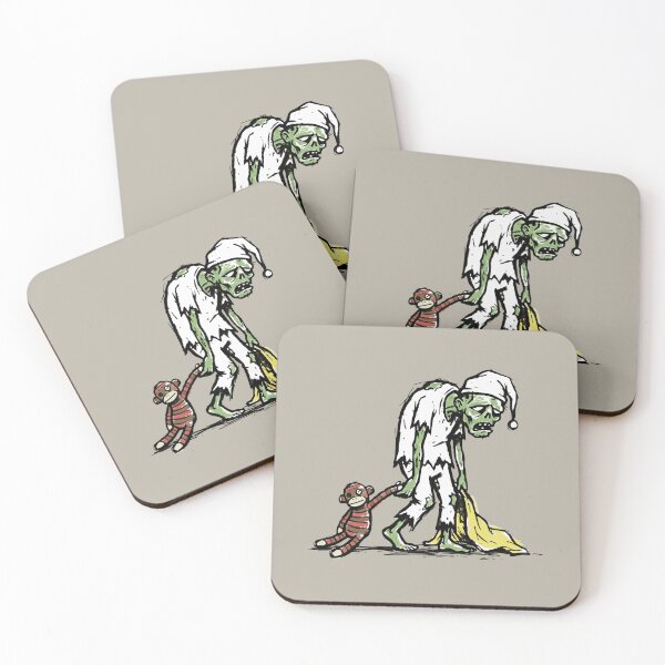 Item preview, Funny Old Man Zombie Bedtime Sock Monkey Stuffie designed and sold by TackyTime.