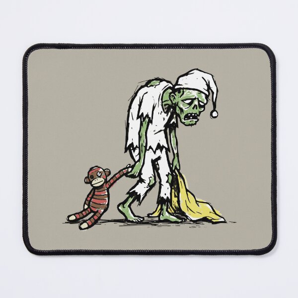 Item preview, Funny Old Man Zombie Bedtime Sock Monkey Stuffie designed and sold by TackyTime.