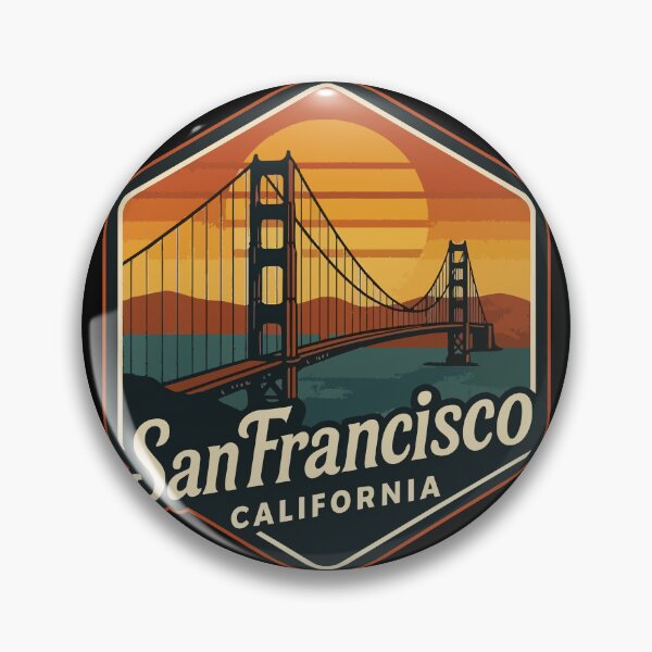 Item preview, San Francisco California Retro Art Travel designed and sold by TomFrontierArt.