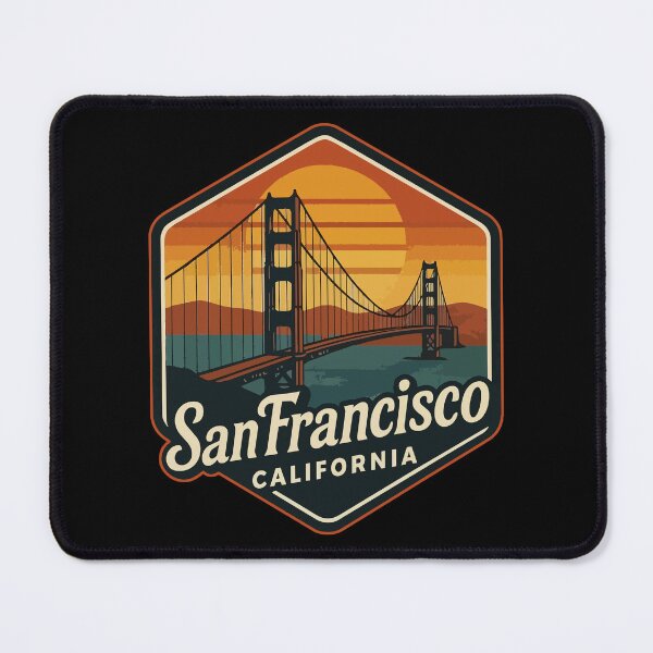 Item preview, San Francisco California Retro Art Travel designed and sold by TomFrontierArt.