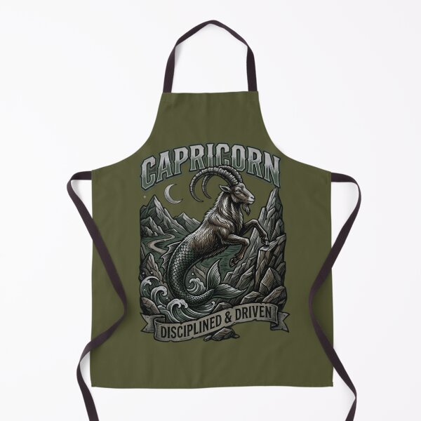 Item preview, Capricorn Daily Horoscope Zodiac Sign | Disciplined & Driven Sea Goat | Astrology Mountain Design | Capricorn Gift designed and sold by Bhaskar Digital Art.
