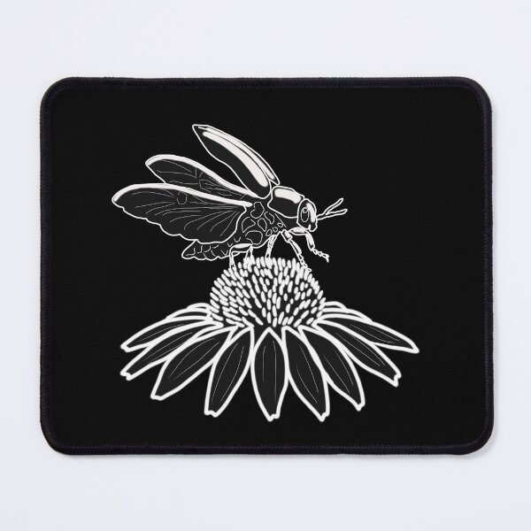 Item preview, Stag Beetle on Wildflower Unique Minimalist Illustration designed and sold by LeshanArt.