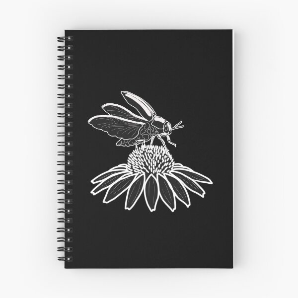 Item preview, Stag Beetle on Wildflower Unique Minimalist Illustration designed and sold by LeshanArt.